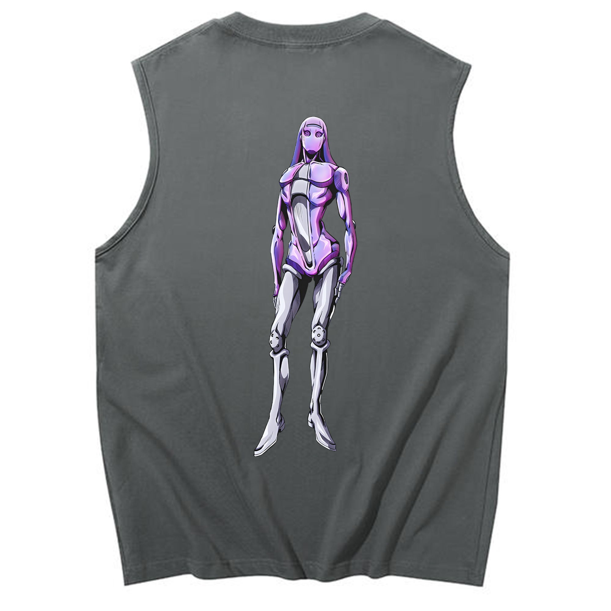 （画像用） ジョジョの奇妙な冒険 JoJo's Bizarre Adventure コットン100％タンクトップ（背面プリント）